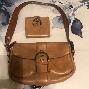 Matching Authentic Coach Purse and Wallet